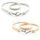 29" Skinny Thin Stretchable Spring Waist Belt Women Fashion Accessory - Gold silver